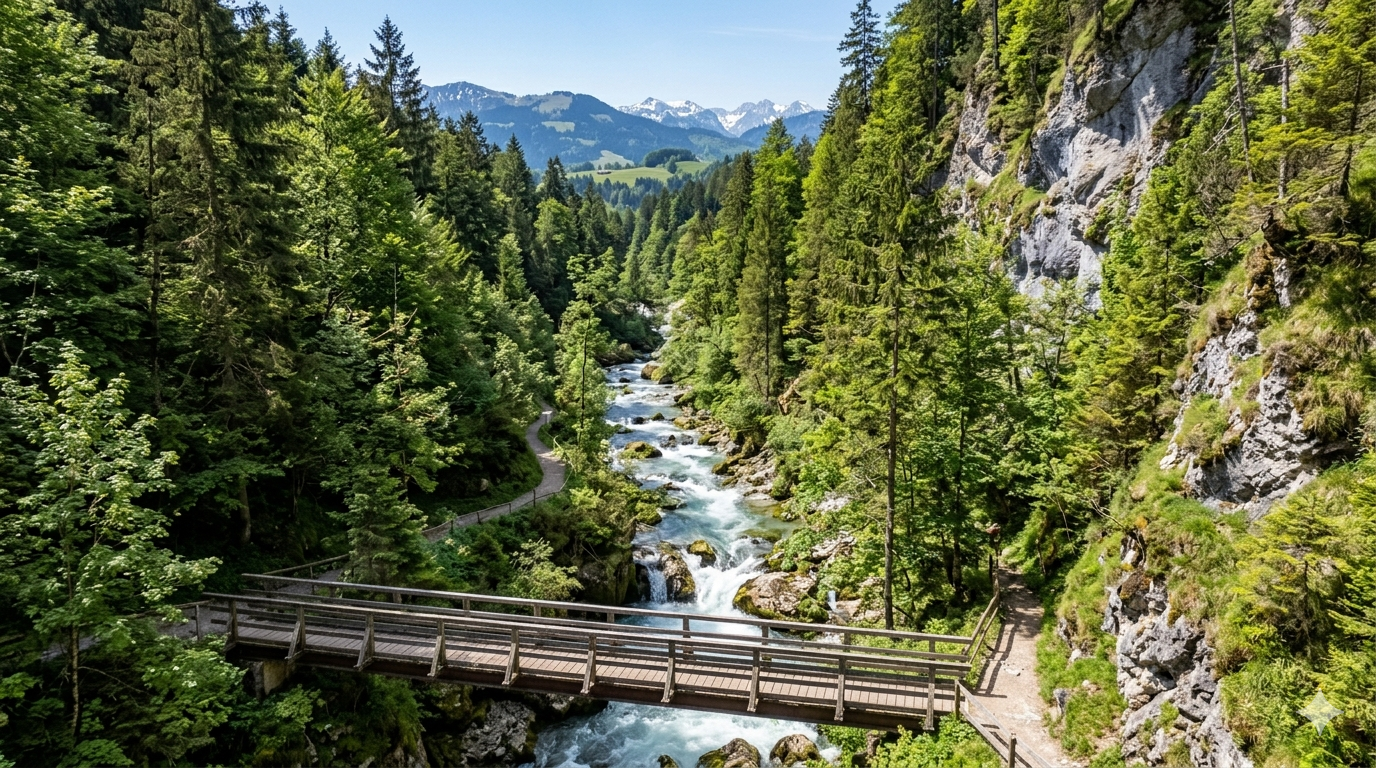 Durch den Haldertobel im Allgäu