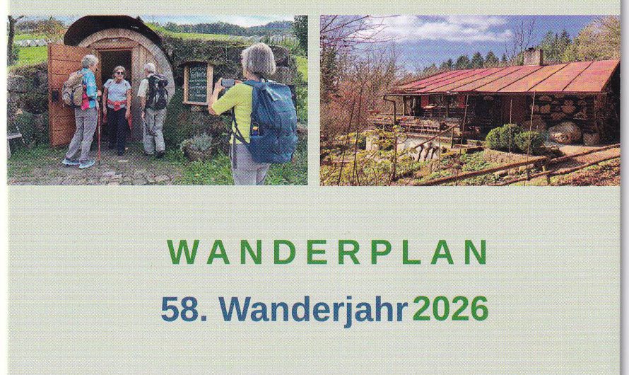 Der Wanderplan 2026 ist fertig